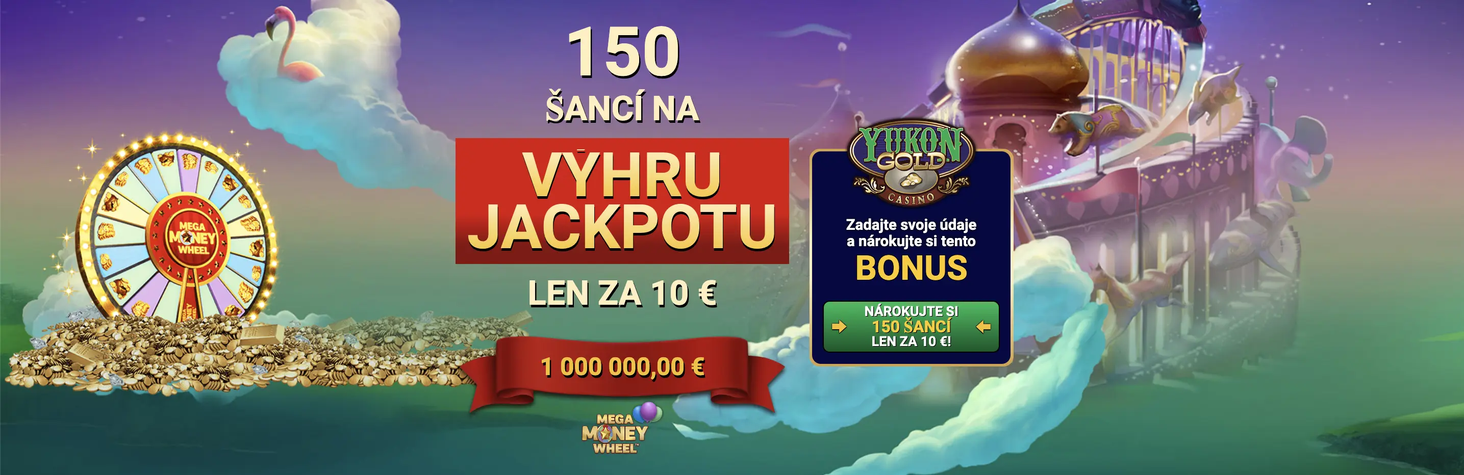 Yukon Gold Casino – 150 free spinov v uvítacom balíku