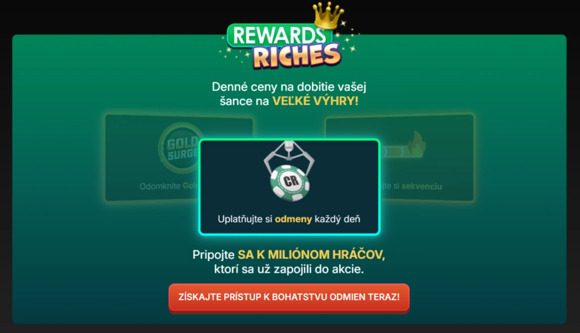 VIP program v Yukon Gold Casino Slovensko
