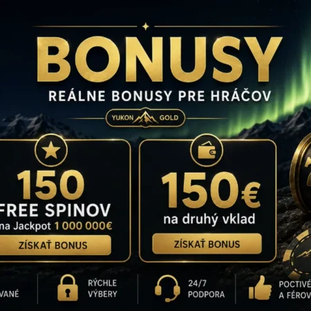 Yukon Gold Casino bonus – uvítacia ponuka a free spiny
