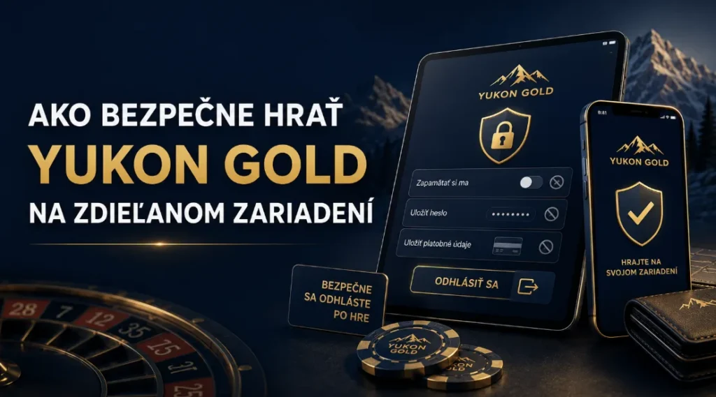 Ako bezpečne hrať Yukon Gold na zdieľanom zariadení